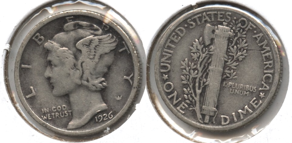 1926 Mercury Dime Fine-12 #l