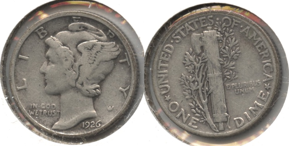 1926 Mercury Dime Fine-12 #n