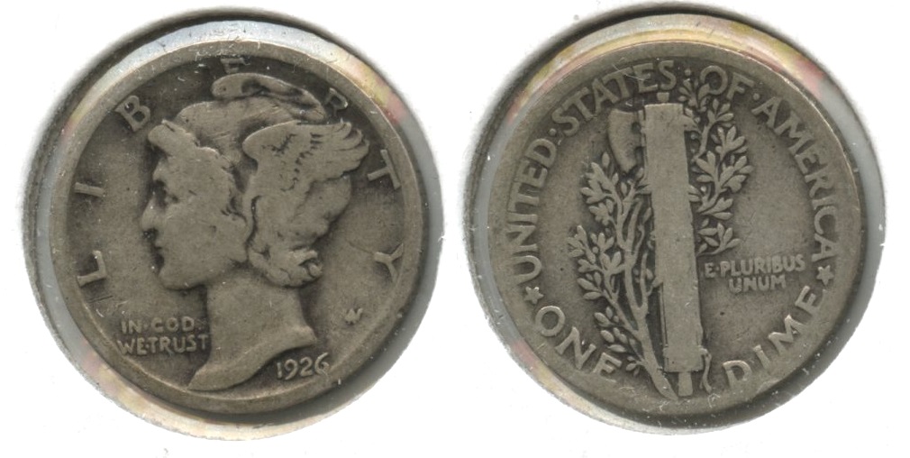 1926 Mercury Dime Good-4 #n