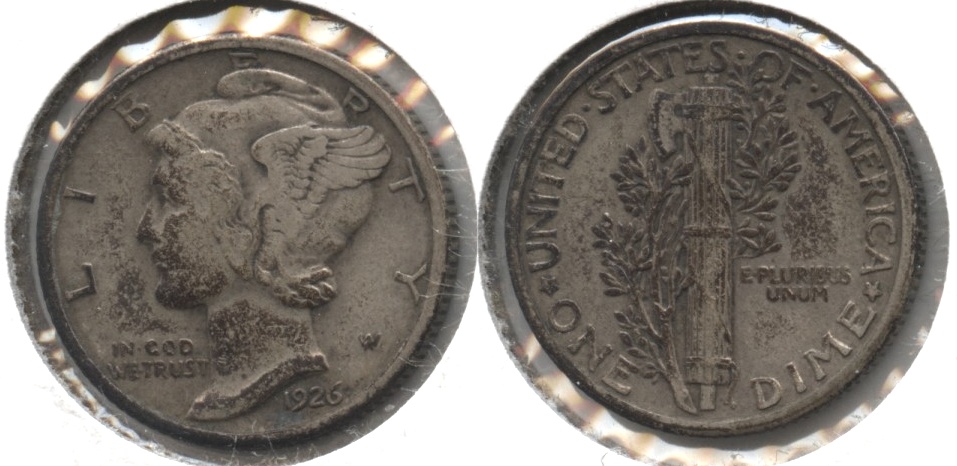 1926 Mercury Dime VF-20