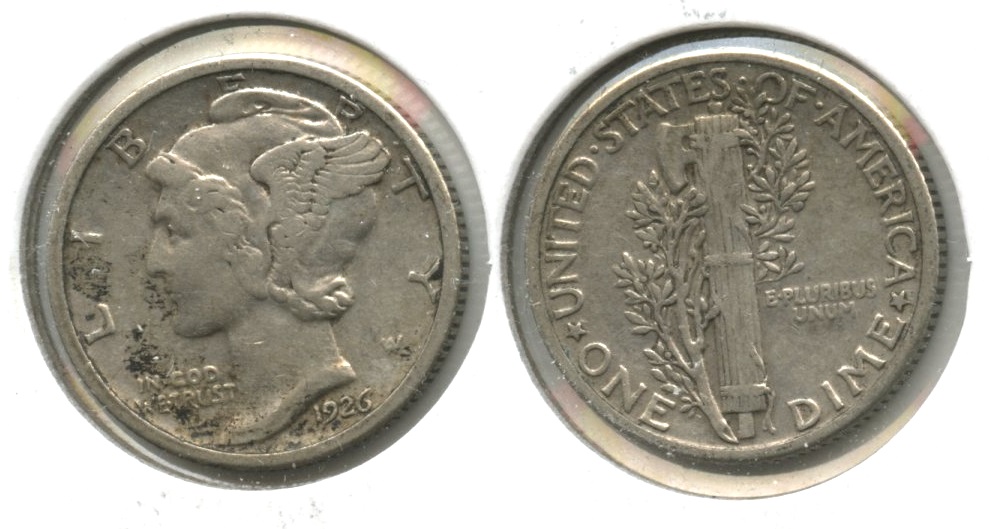 1926 Mercury Dime VF-20 #ac