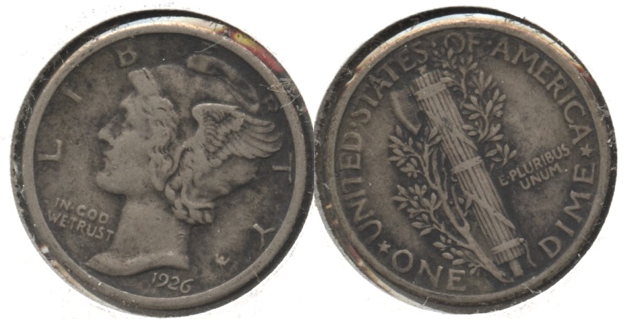 1926 Mercury Dime VF-20 #b