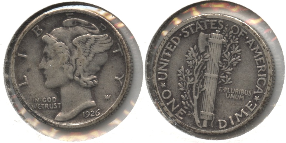 1926 Mercury Dime VF-20 #h
