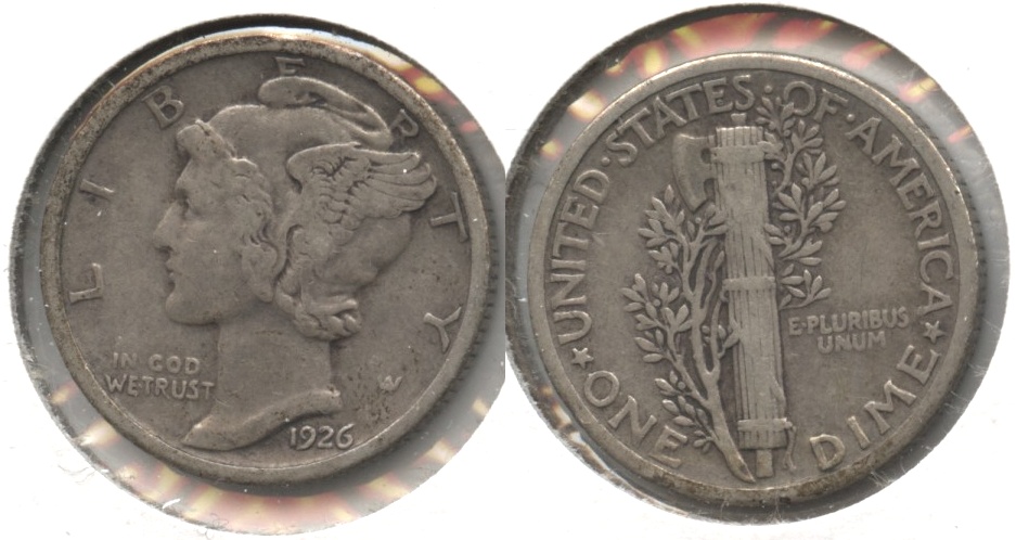 1926 Mercury Dime VF-20 #k