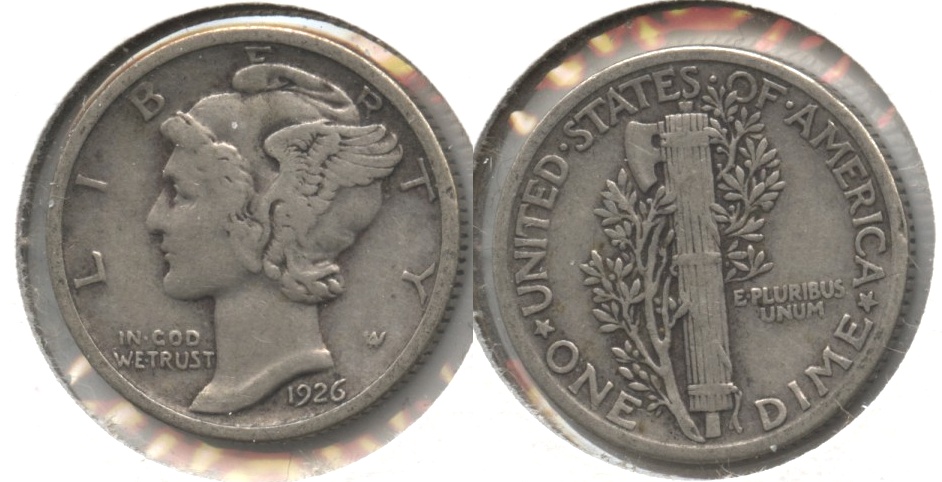 1926 Mercury Dime VF-20 #w