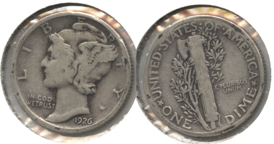 1926 Mercury Dime VG-8 #f