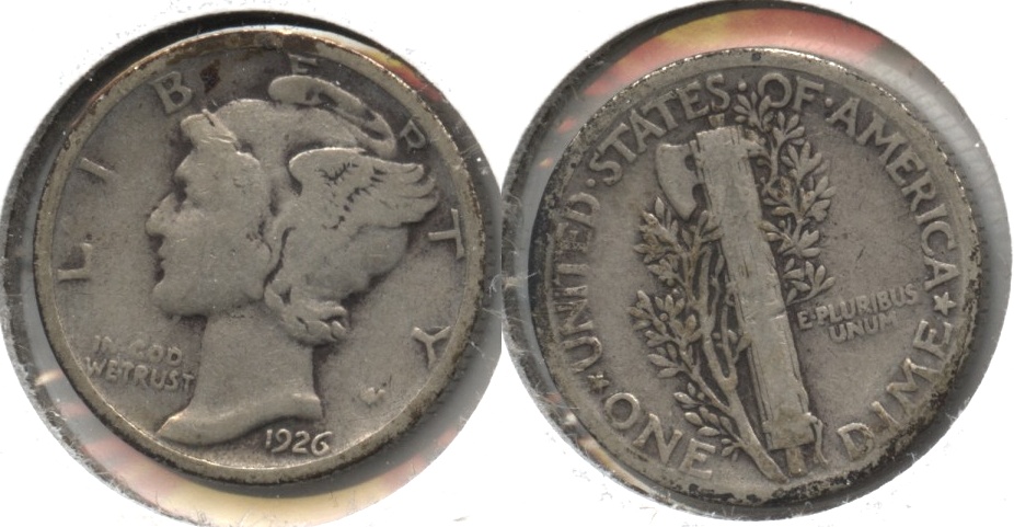 1926 Mercury Dime VG-8 #k