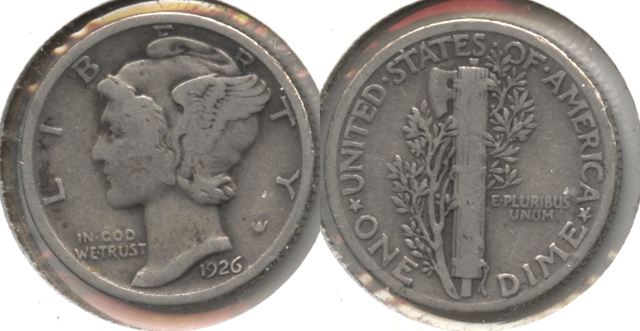 1926 Mercury Dime VG-8 #m