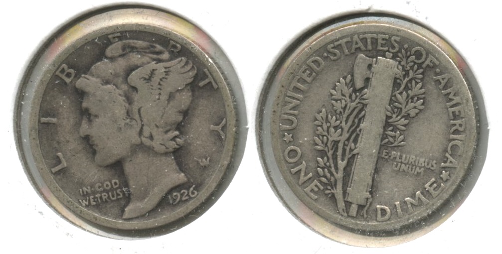 1926 Mercury Dime VG-8 #o