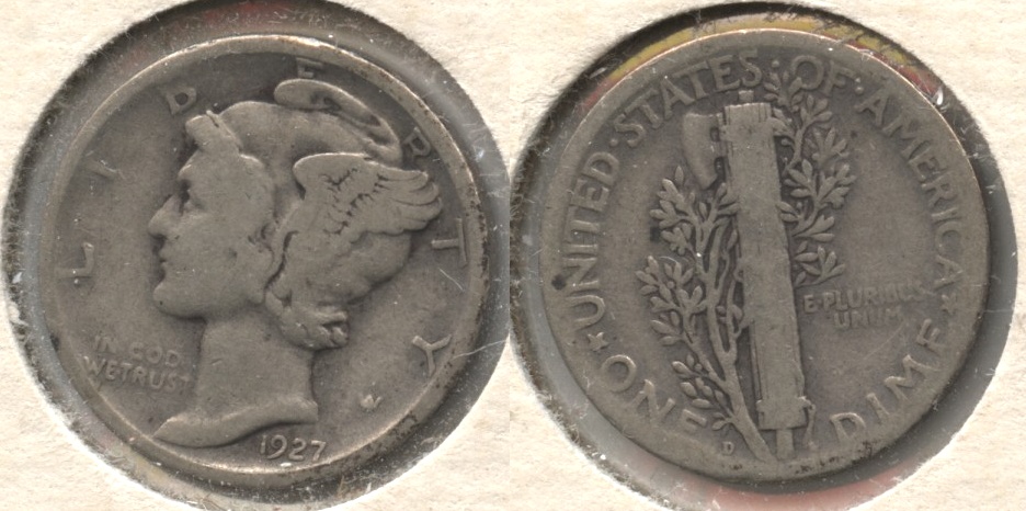 1927-D Mercury Dime Good-4