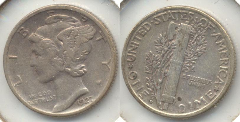 1927-D Mercury Dime VF-20