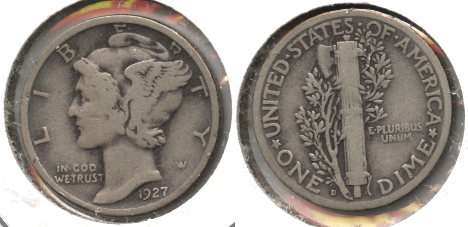 1927-D Mercury Dime VG-8 #c