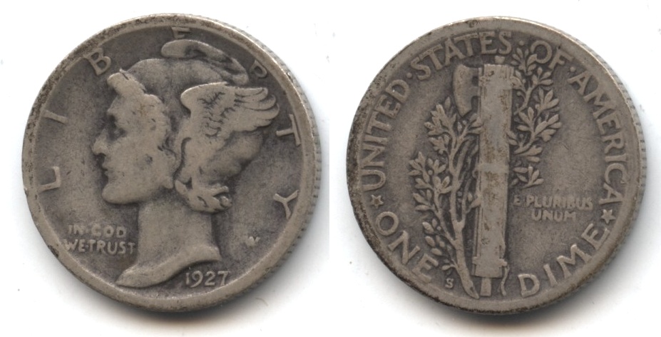 1927-S Mercury Dime Good-4 #h
