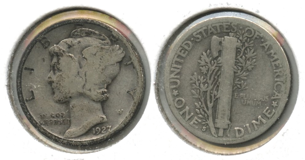 1927-S Mercury Dime Good-4 #r