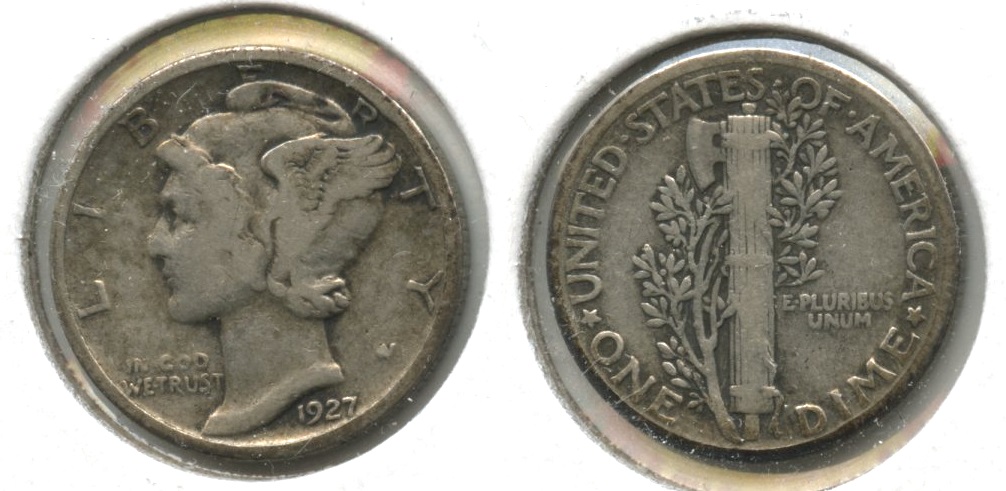 1927 Mercury Dime Fine-12 #aa