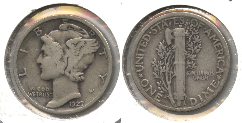 1927 Mercury Dime Fine-12 #b