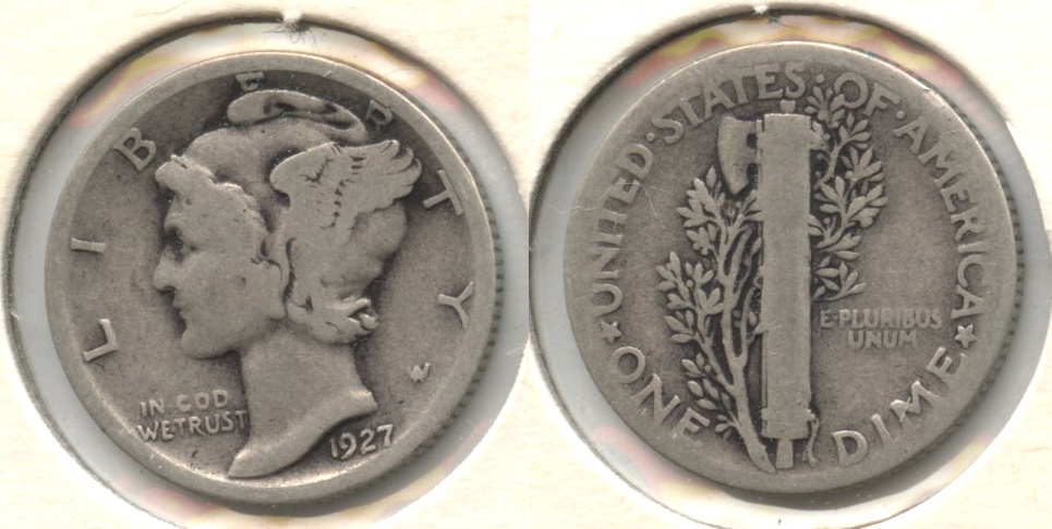 1927 Mercury Dime Good-4 #k
