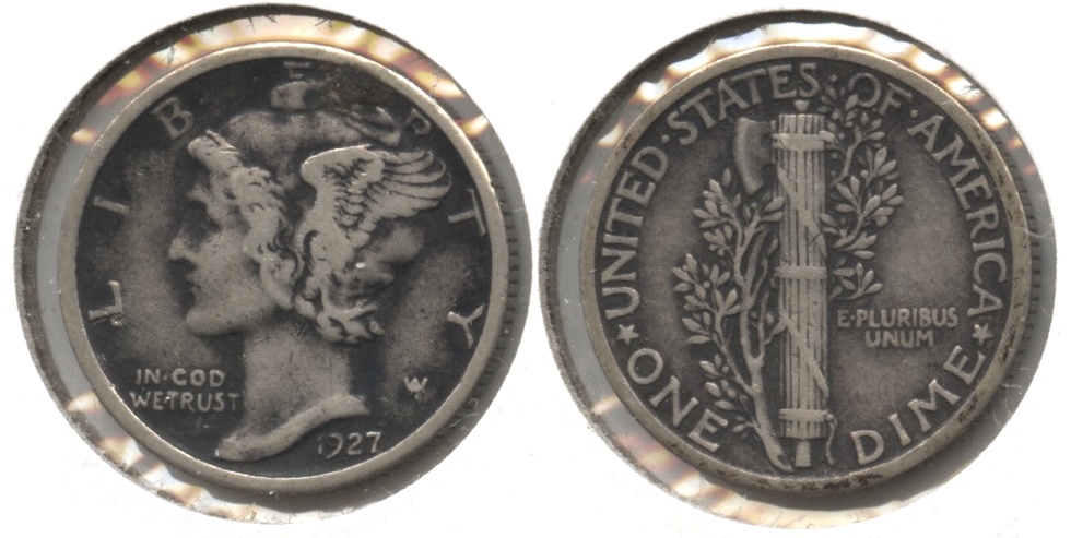 1927 Mercury Dime VF-20