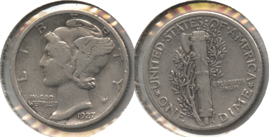 1927 Mercury Dime VF-20 #e