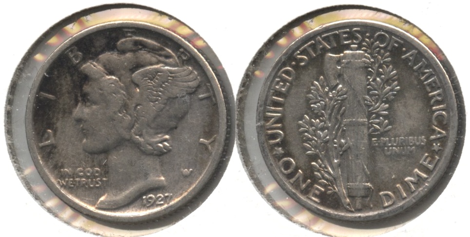 1927 Mercury Dime VF-20 #f