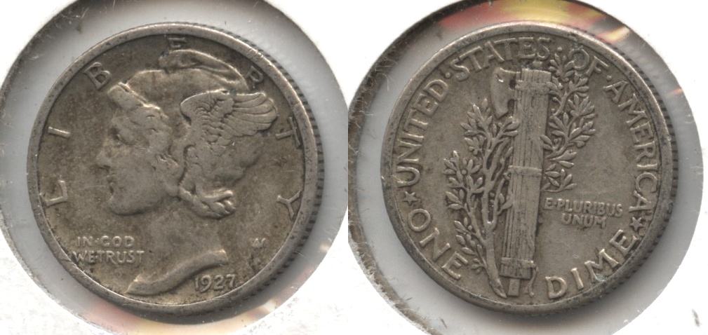 1927 Mercury Dime VF-20 #g