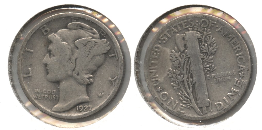 1927 Mercury Dime VG-8 #e