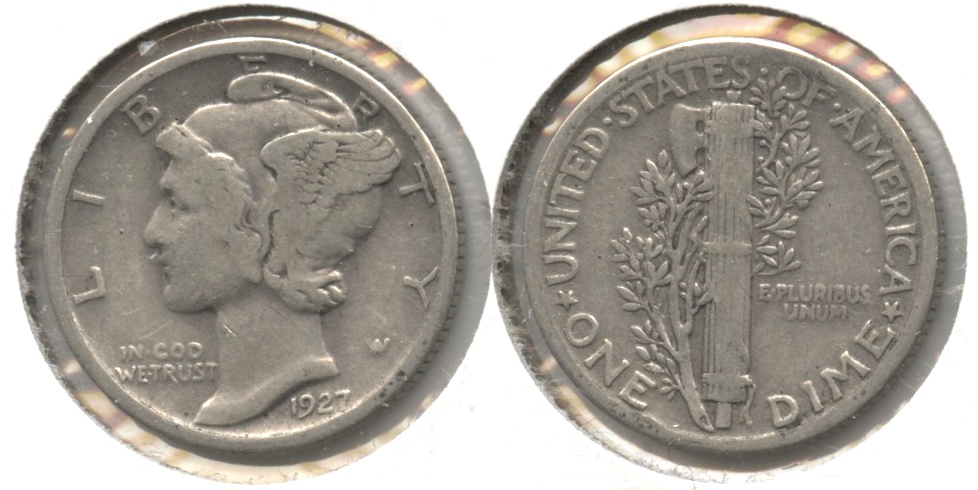 1927 Mercury Dime VG-8 #g