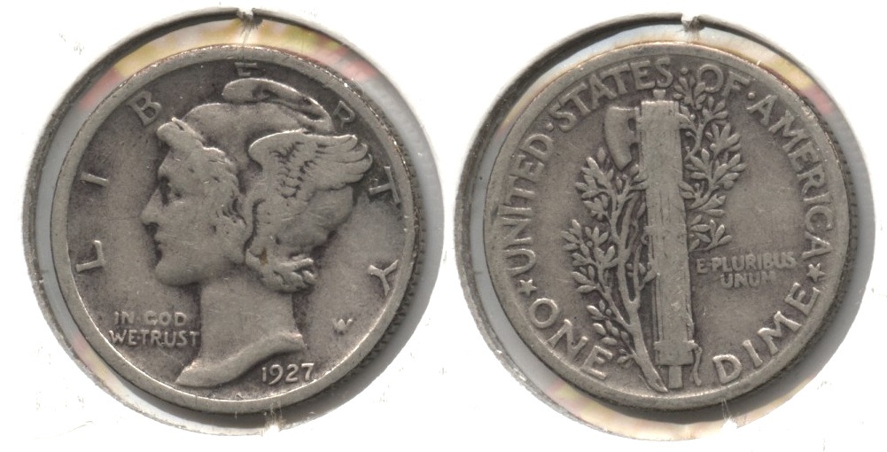 1927 Mercury Dime VG-8 #n