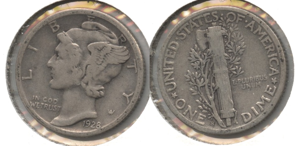 1928-S Mercury Dime Fine-12 #n