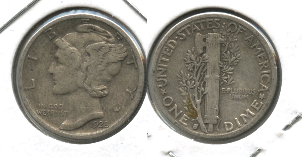 1928-S Mercury Dime Fine-12 #y