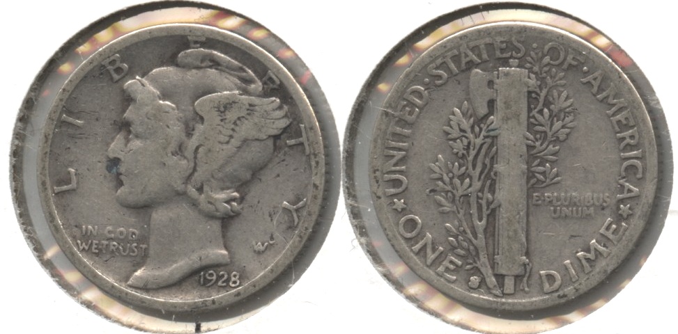 1928-S Mercury Dime Good-4