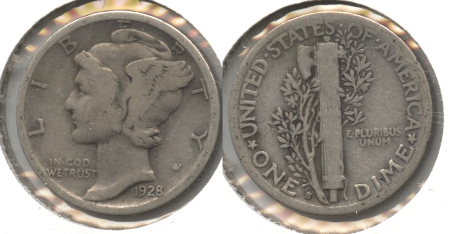 1928-S Mercury Dime Good-4 #b