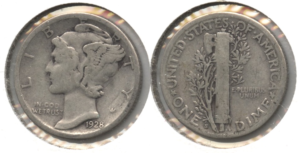 1928-S Mercury Dime Good-4 #g