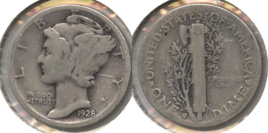 1928-S Mercury Dime Good-4 #k