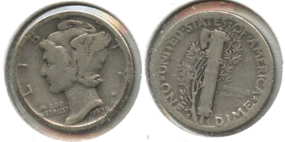 1928-S Mercury Dime Good-4 #q