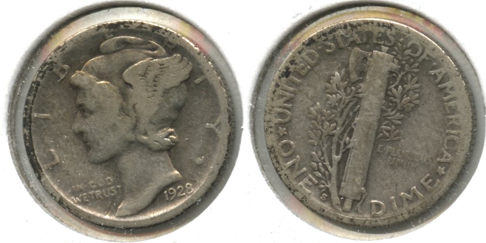 1928-S Mercury Dime Good-4 #t