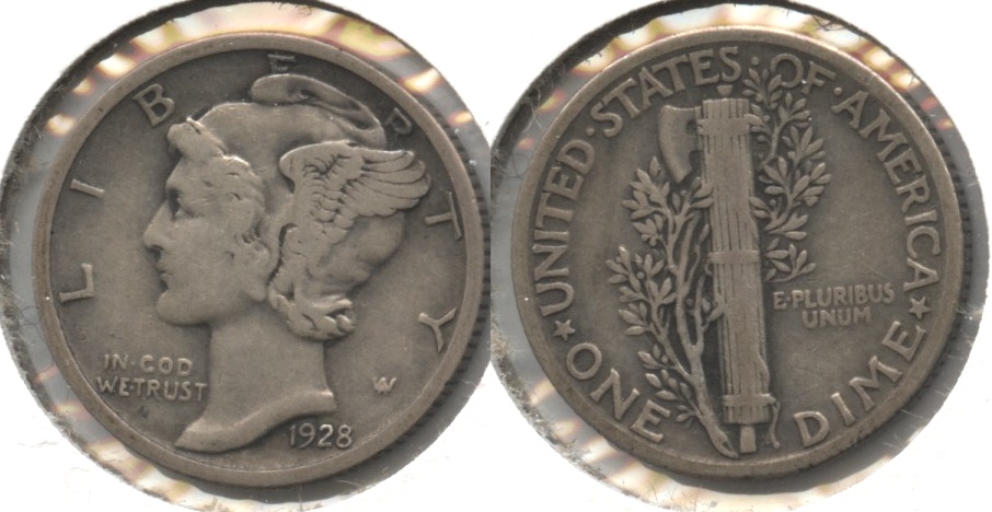 1928 Mercury Dime Fine-12 #c