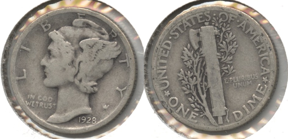 1928 Mercury Dime Good-4 #d