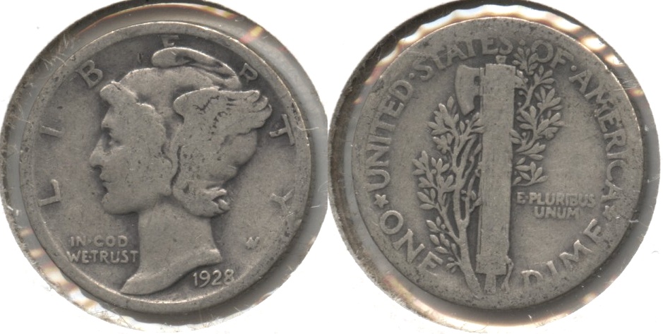 1928 Mercury Dime Good-4 #f