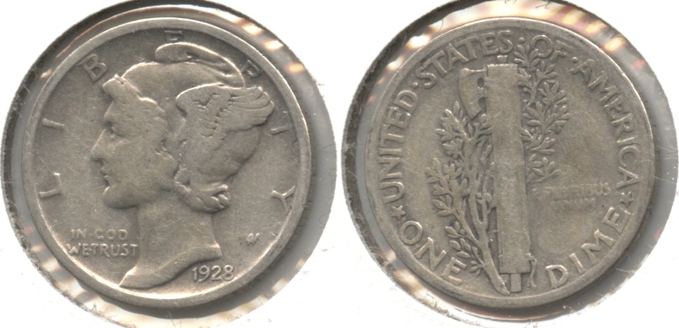 1928 Mercury Dime Good-4 #k