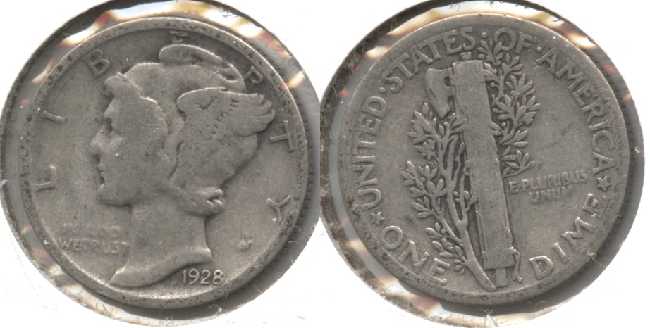 1928 Mercury Dime Good-4 #m