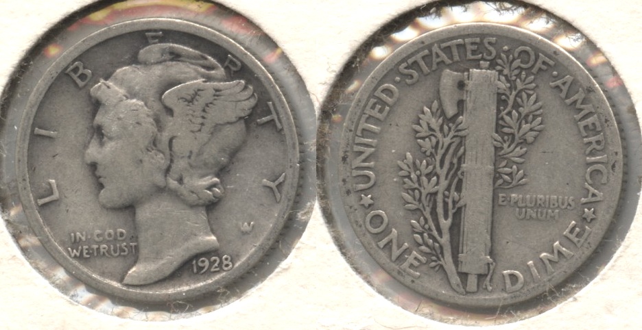 1928 Mercury Dime Good-4 #q