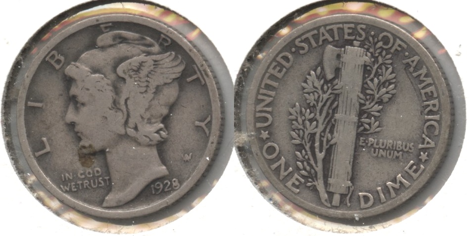 1928 Mercury Dime VG-8 #j