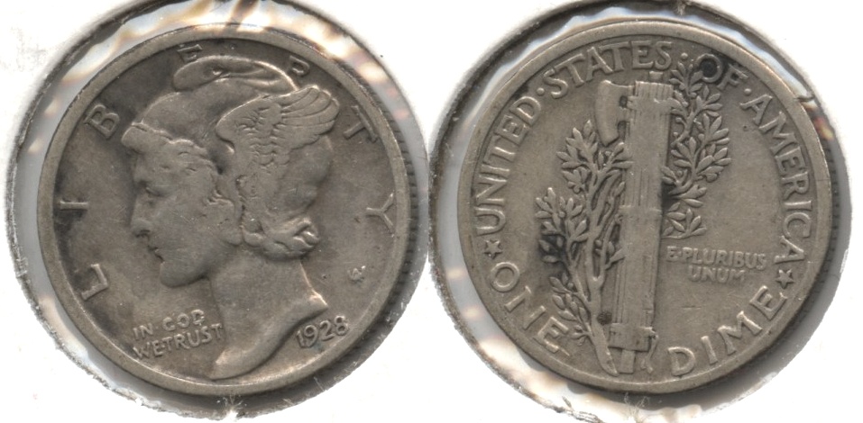 1928 Mercury Dime VG-8 #p