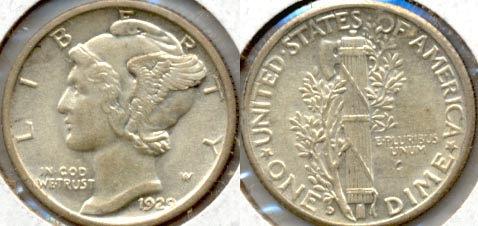 1929-D Mercury Dime MS-60