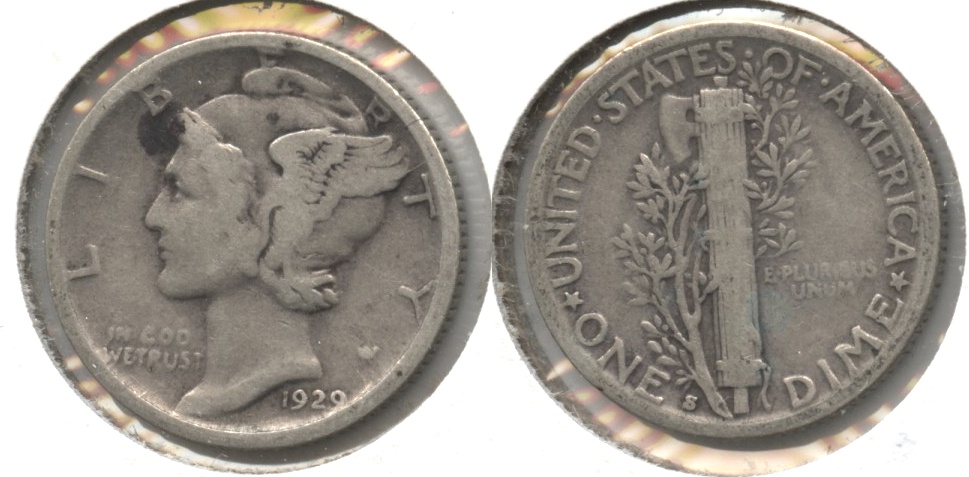 1929-S Mercury Dime Good-4 #d