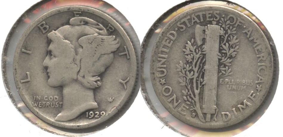 1929-S Mercury Dime Good-4 #i