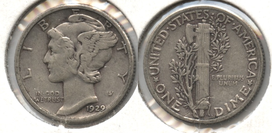 1929 Mercury Dime Fine-12 #c