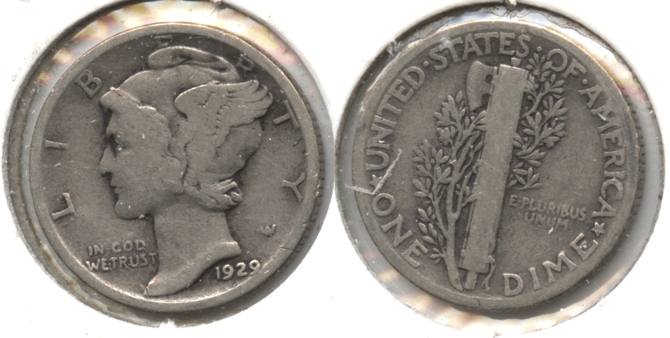 1929 Mercury Dime Good-4 #g