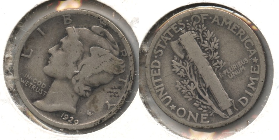 1929 Mercury Dime Good-4 #k